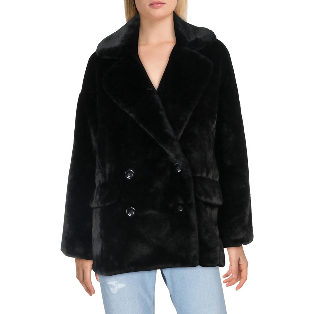 NWT Free People Kate Faux-Fur Coat size XS